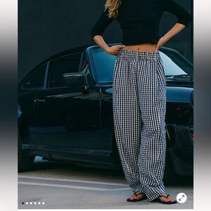 FREE PEOPLE PREPPY GINGHAM PANTS